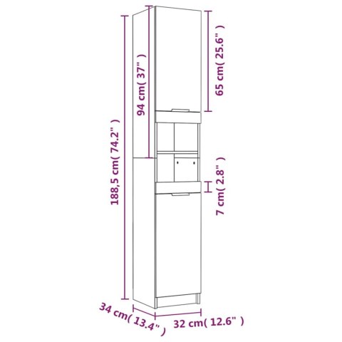 5-CZ. ZESTAW SZAFEK DO ŁAZIENKI BIAŁY