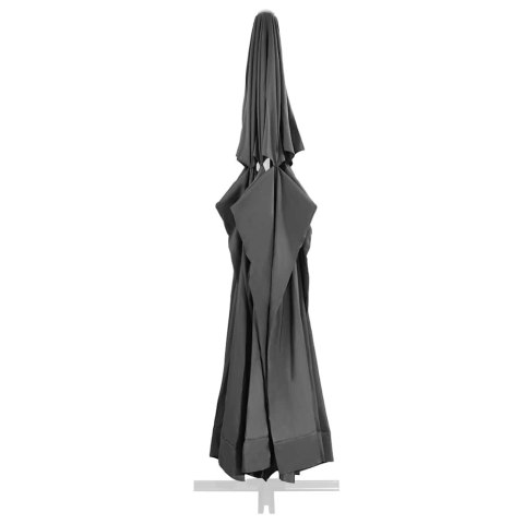 ZAMIENNE POKRYCIE PARASOLA OGRODOWEGO ANTRACYTOWE 610CM
