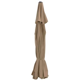 ZAMIENNE POKRYCIE PARASOLA OGRODOWEGO KOLOR TAUPE 515CM 8 ŻEBER