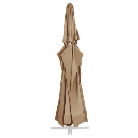 ZAMIENNE POKRYCIE PARASOLA OGRODOWEGO KOLOR TAUPE 610CM