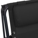 SKŁADANE KRZESŁO TARASOWE CZARNE TWORZYWO TEXTILENE