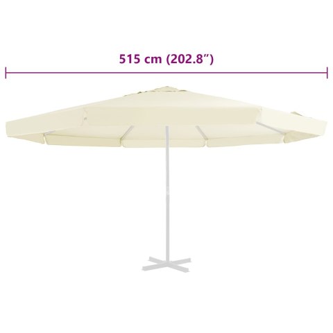 ZAMIENNE POKRYCIE PARASOLA OGRODOWEGO PIASKOWE 515CM