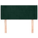 ZAGŁÓWEK USZAK CIEMNOZIELONY 93X16X78/88CM AKSAMIT