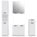 ZESTAW 4 SZAFEK DO ŁAZIENKI BIAŁY