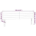 ZAGŁÓWEK DO ŁÓŻKA Z LED CIEMNONIEBIESKI 160X5X78/88CM AKSAMIT
