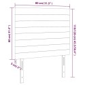 ZAGŁÓWEK DO ŁÓŻKA Z LED CIEMNONIEBIESKI 80X5X118/128CM