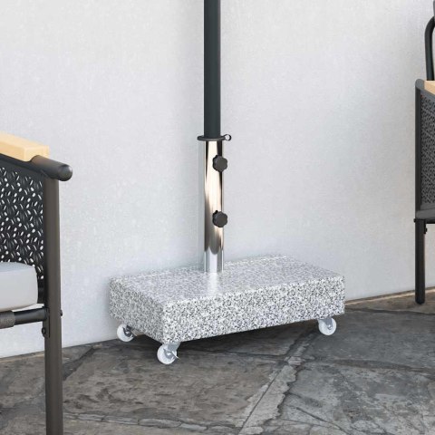 STOJAK POD PARASOL JASNOSZARY 45X25X8,3CM GRANITOWY