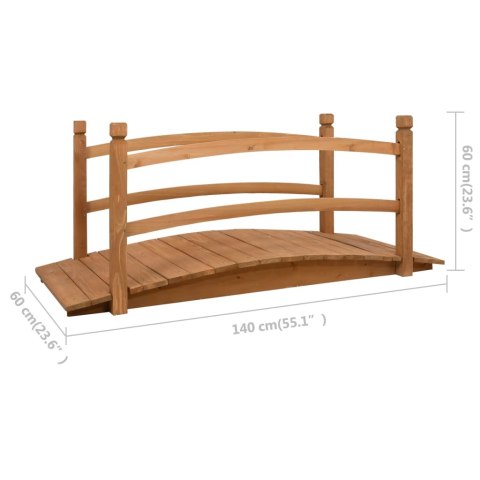 MOSTEK OGRODOWY 140X60X60CM LITE DREWNO JODŁOWE
