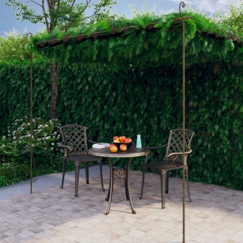 PERGOLA OGRODOWA ANTYCZNY BRĄZ 4X3X2,5M ŻELAZO
