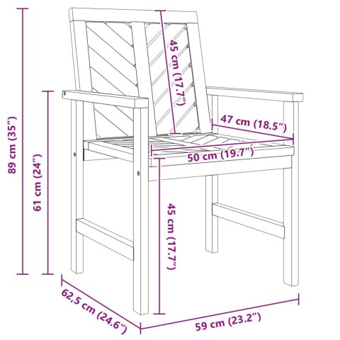 KRZESŁO JADALNIANE 8 SZT.NATURALNY 62.5X59X89CM