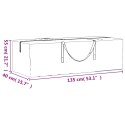 TORBA DO PRZECHOWYWANIA PODUSZEK OGRODOWYCH CHOINKI 2 SZT. CZARNE 135X40X55CM