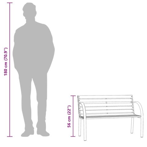ŁAWKA OGRODOWA DLA DZIECI 81CM DREWNO STROIGŁY CŃSKIEJ