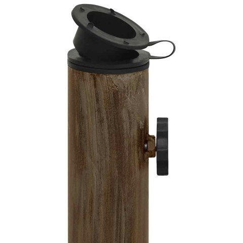 PODSTAWA POD PARASOL BRĄZOWA 44X44X31CM ŻELIWO