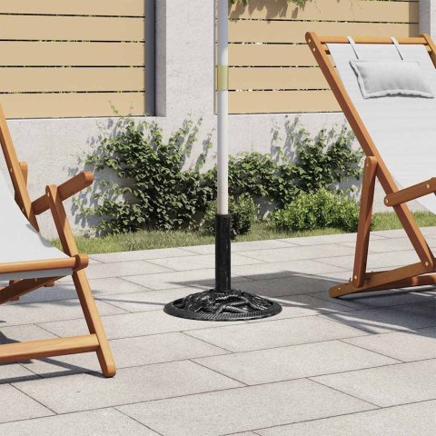 PODSTAWA POD PARASOL CZARNA 40X40X32CM ŻELIWO