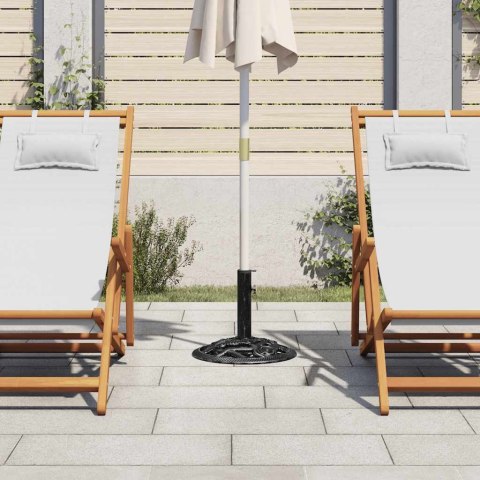 PODSTAWA POD PARASOL CZARNA 40X40X32CM ŻELIWO