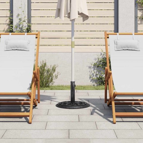 PODSTAWA POD PARASOL CZARNA 44X44X31CM ŻELIWO