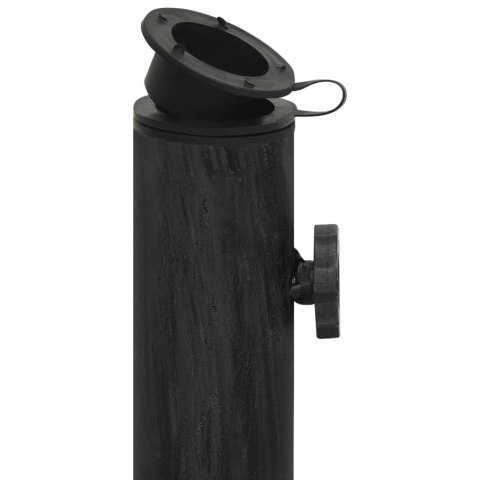 PODSTAWA POD PARASOL CZARNA 44X44X32CM ŻELIWO