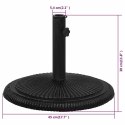 PODSTAWA POD PARASOL CZARNA 45X45X30CM ŻELIWO