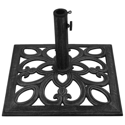 PODSTAWA POD PARASOL CZARNA 47X47X33CM ŻELIWO
