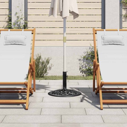 PODSTAWA POD PARASOL CZARNA 48X48X33CM ŻELIWO