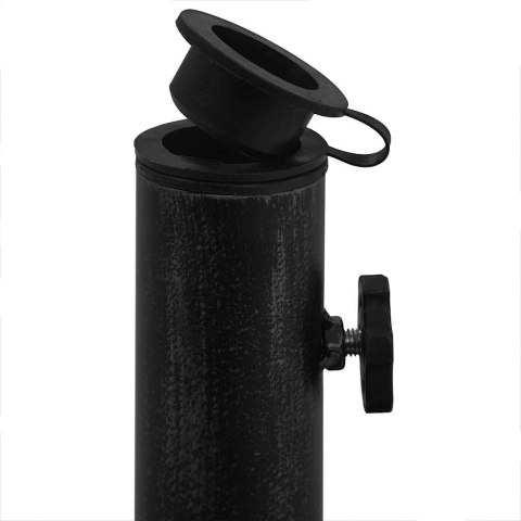 PODSTAWA POD PARASOL CZARNA 48X48X33CM ŻELIWO