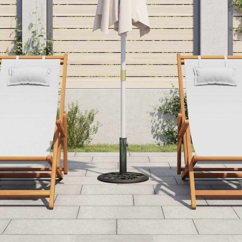 PODSTAWA POD PARASOL ZIELONA 40X40X32CM ŻELIWO