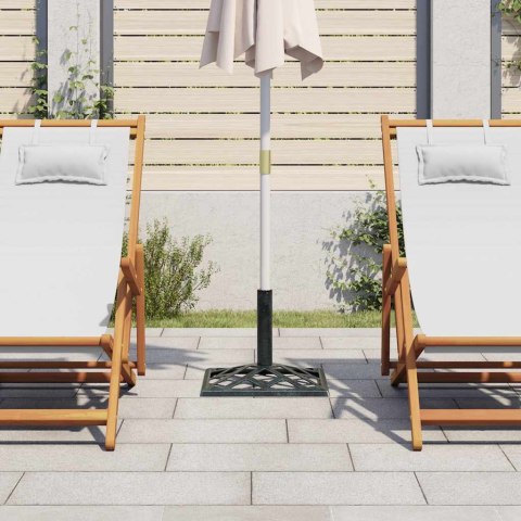 PODSTAWA POD PARASOL ZIELONA 44X44X31CM ŻELIWO