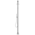 PRYSZNIC OGRODOWY 225CM STAL NIERDZEWNA 304 INOX DESZCZOWNICA 25CM SŁUCHAWKA