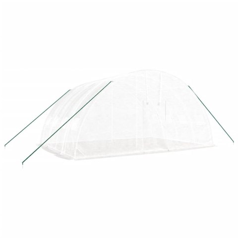 SZKLARNIA ZE STALOWĄ RAMĄ BIAŁA 24M² 6X4X2,85M