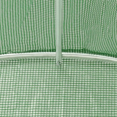 SZKLARNIA ZE STALOWĄ RAMĄ ZIELONA 16M² 8X2X2M