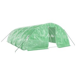 SZKLARNIA ZE STALOWĄ RAMĄ ZIELONA 40M² 8X5X2,3M