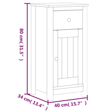 3-CZĘŚCIOWY ZESTAW MEBLI ŁAZIENKOWYCH BERG BIAŁY SOSNOWY