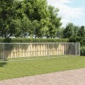 KLATKA DLA PSA Z DRZWIAMI SZARA 10X2X1,5M STAL