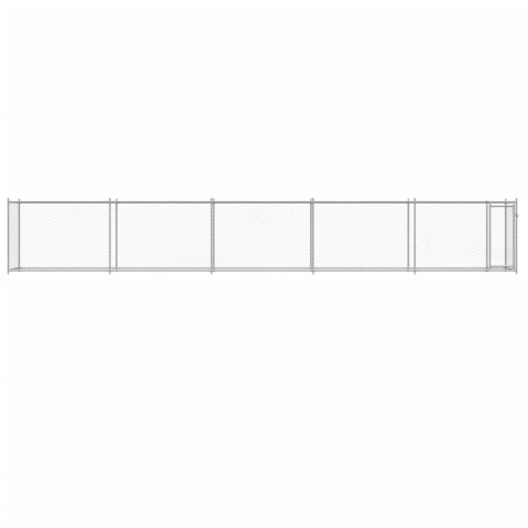 KLATKA DLA PSA Z DRZWIAMI SZARA 10X2X1,5M STAL