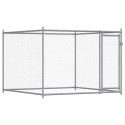 KLATKA DLA PSA Z DRZWIAMI SZARA 10X2X1,5M STAL