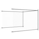 KLATKA DLA PSA Z DRZWIAMI SZARA 10X2X1,5M STAL