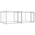 KLATKA DLA PSA Z DRZWIAMI SZARA 4X2X1,5M STAL