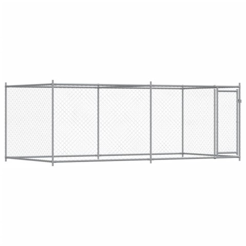 KLATKA DLA PSA Z DRZWIAMI SZARA 4X2X1,5M STAL