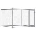 KLATKA DLA PSA Z DRZWIAMI SZARA 6X2X1,5M STAL