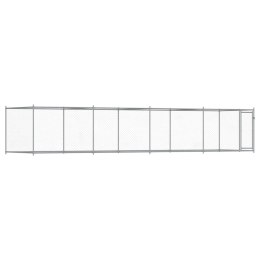 KLATKA DLA PSA Z DRZWIAMI SZARA 8X2X1,5M STAL