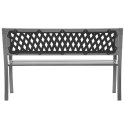 ŁAWKA OGRODOWA CZARNA 120CM STALOWA