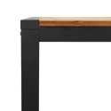 DŁUGI STÓŁ OGRODOWY 200X90X75CM AKACJA – SOLIDNE DREWNO I METAL