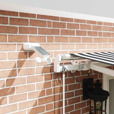 AUTOMATYCZNA MARKIZA Z LED ANTRACYTOWO-BIAŁA 500X300CM