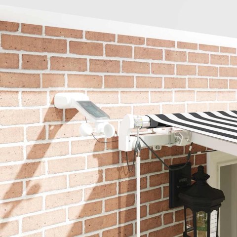 AUTOMATYCZNA MARKIZA Z LED ANTRACYTOWO-BIAŁA 600X300CM