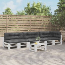 PODUSZKI NA PALETY 7 SZT. ANTRACYTOWE TKANINA