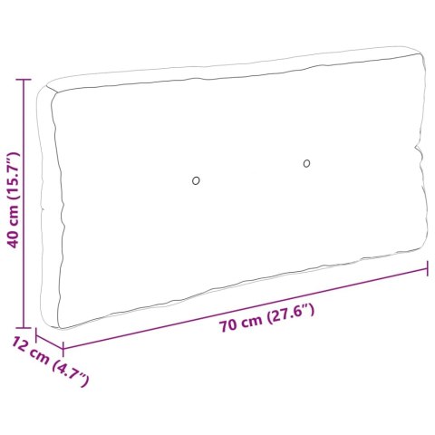 PODUSZKI NA PALETY 7 SZT. ANTRACYTOWE TKANINA