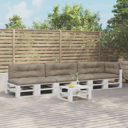 PODUSZKI NA PALETY 7 SZT. KOLOR TAUPE TKANINA