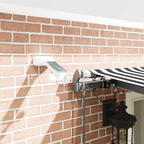 AUTOMATYCZNA MARKIZA Z LED ANTRACYTOWO-BIAŁA 600X300CM