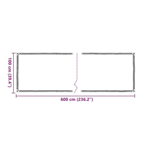 OSŁONA ROŚLIN Z OCZKAMI 1X6M POLIETYLEN