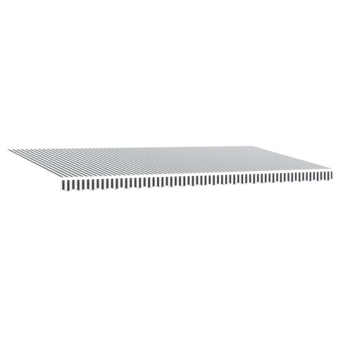 RĘCZNIE ZWIJANA MARKIZA Z LED ANTRACYTOWO-BIAŁA 600X300CM